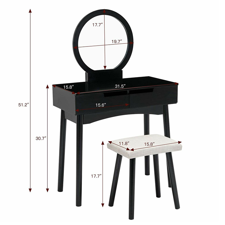 Mini Ladies Anti-scratch Make Up Table