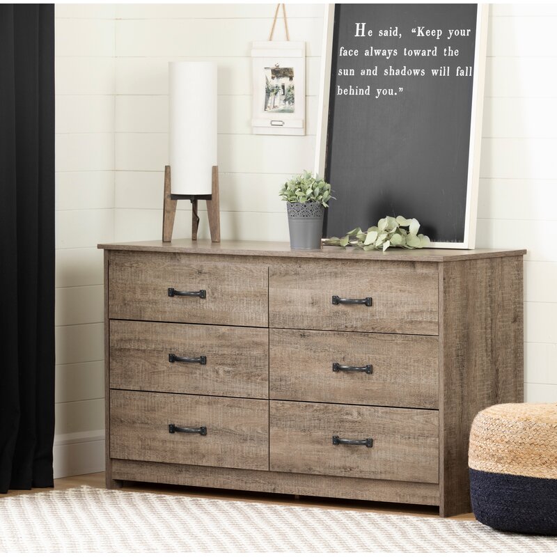 Multifuntional stone grey drawer chest for home