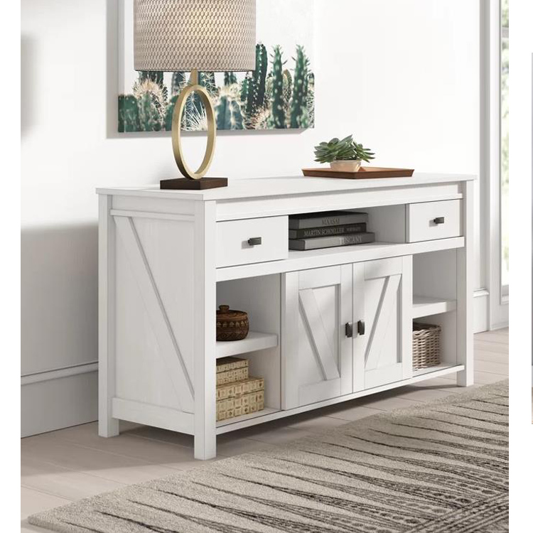 High White Oak Tv Stand in Living Room