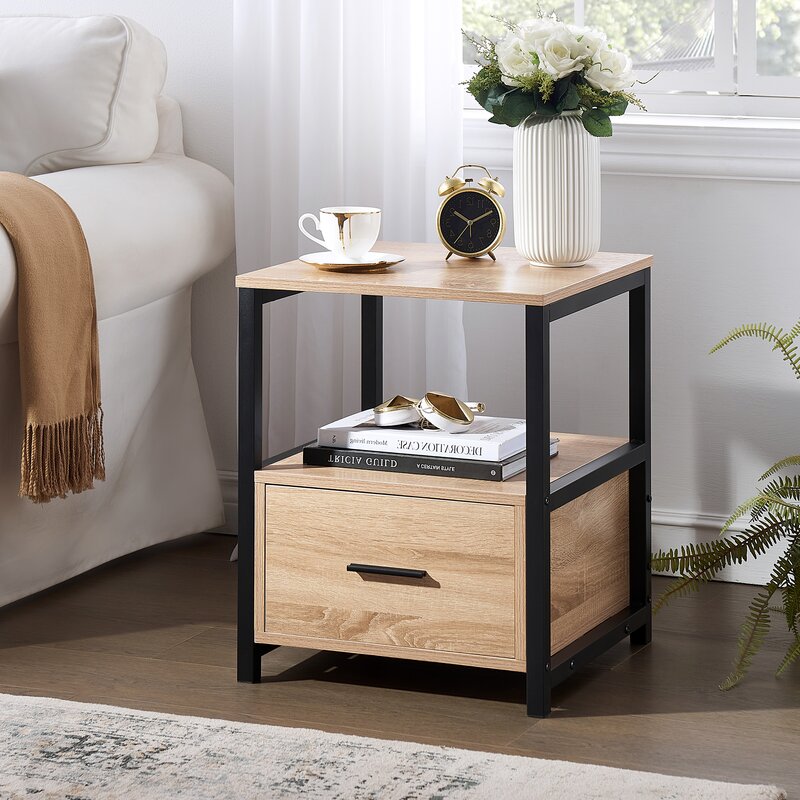 Iron Frame Custom Color Living Room Night Stand