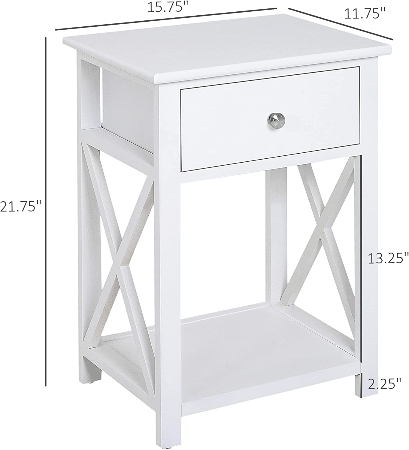 Nightstand Bedside Table End Table Side Table