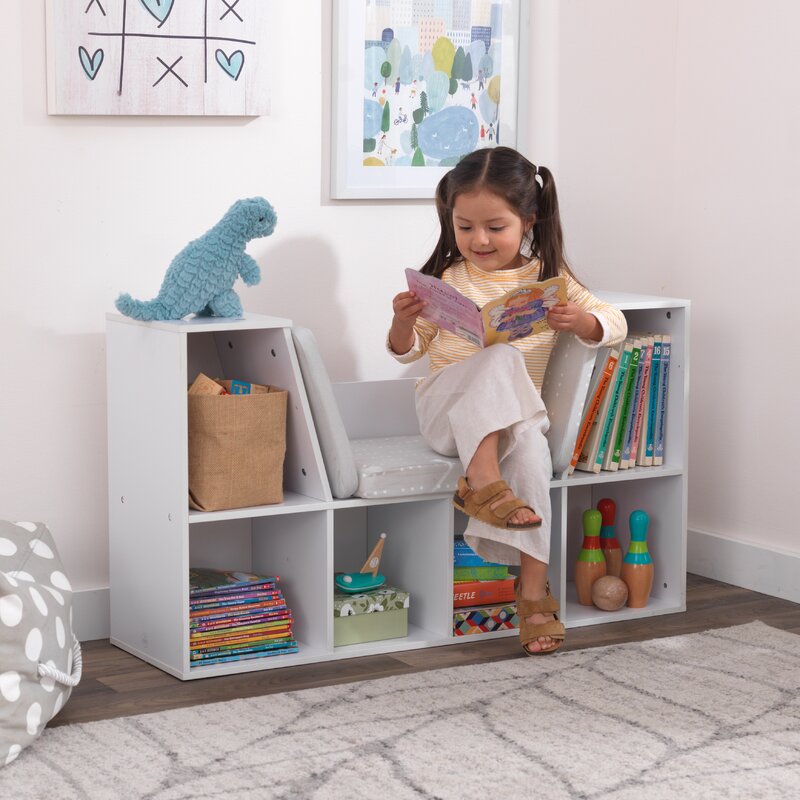 Wooden 6 Cubes Kids Reading Bookcase