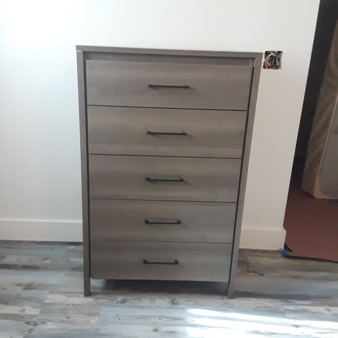 Antique grey drawer chest for home